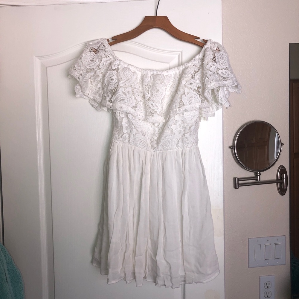 White Off-Shoulder Dress